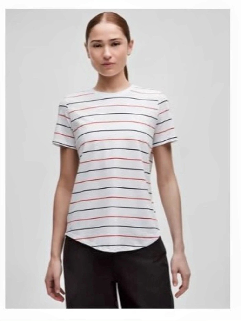 Love Crewneck T-Shirt
Swap Stripe White Retro Red